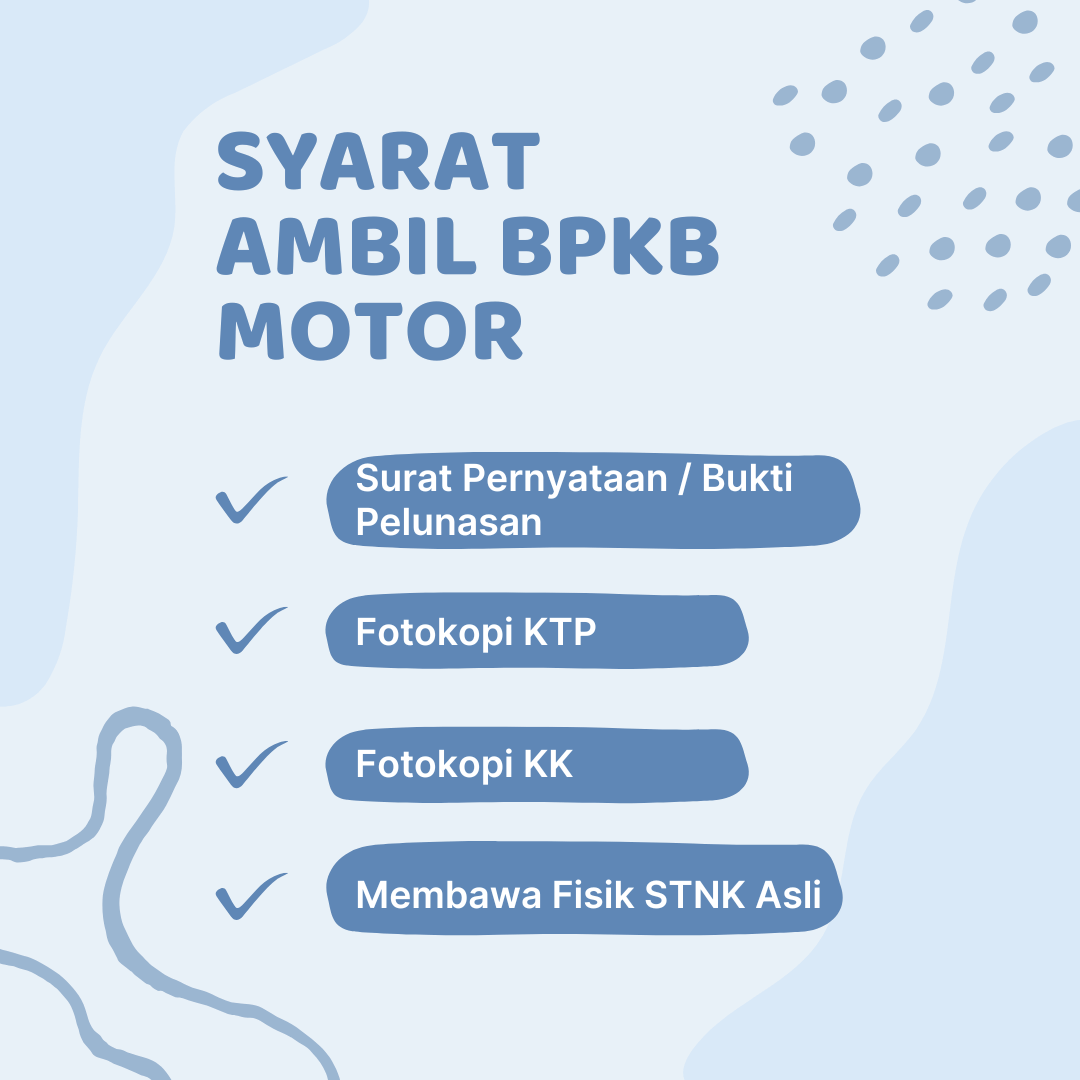 Syarat Ambil BPKB Motor