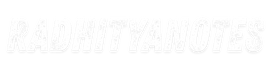 radhityanotes footer